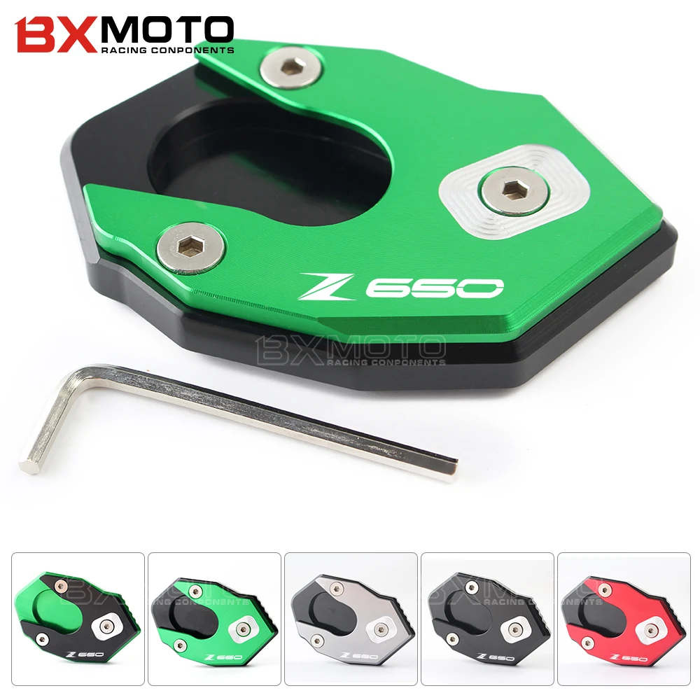 BXMOTO для kawasaki Z650 Z900 Z 650 900 2017 мотоцикл CNC алюминиевая подножка боковая подставка
