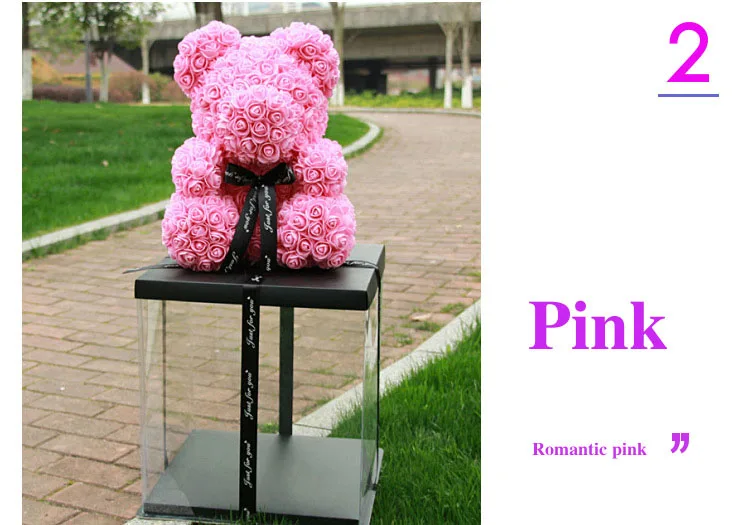 foam rose bear flower bear artificial flower gift 