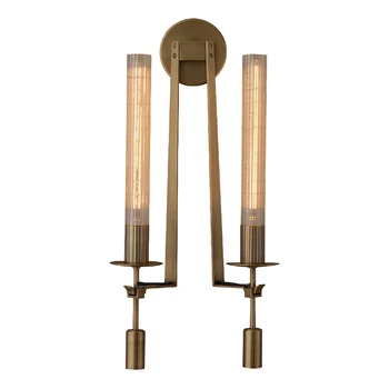 

Nordic Modern Full Copper Creative Wall Lamps for living room dining room study wall mounted light villa luxury decoration lamp