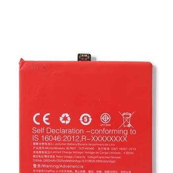 

100% Original Backup For Oneplus X BLP607 Battery For Oneplus X BLP607 Smart Mobile Phone+ + Tracking No