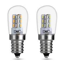 LED Light Bulb E12 2W E12 LED High Bright Glass Shade Lamp Pure Warm White Lighting For Sewing Machine Refrigerator