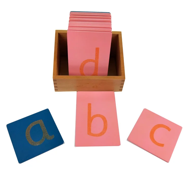 Montessori Bunte Buchstaben Karten Perlen-Treppen Set für Kinder
