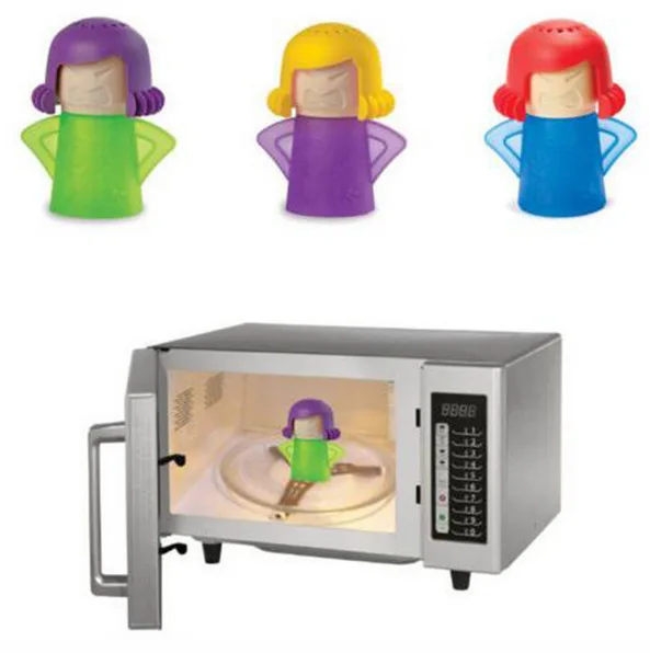 

Angry Mama Microwave Cleaner Easily Cleans Microwave Oven Steam Cleaner Appliances for The Kitchen Refrigerator cleaning