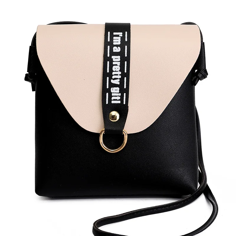 أزياء المرأة ساحة رفرف حقيبة البسيطة رسول Crossbody حقائب الكتف PU حقائب يد جلدية عارضة مصغرة صغيرة المحمول يد بولسا