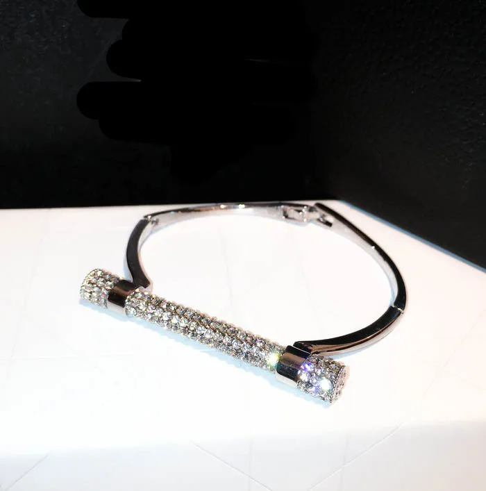 S101 известный роскошный брендовый дизайнерский Ювелирный Браслет, Браслеты pulseiras para mulher, ювелирные браслеты и браслеты для женщин - Окраска металла: silver