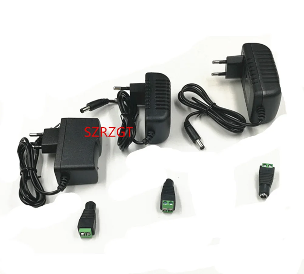 Адаптер DC12V AC100 240V Трансформаторы освещения выход 1A / 2A 3A источник питания для