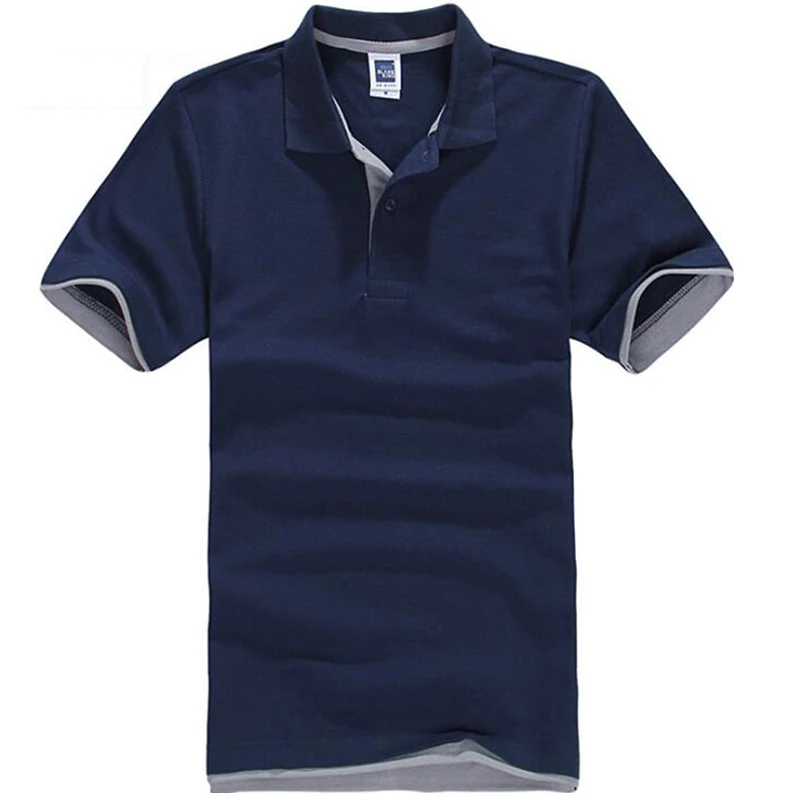 Дизайнерская футболка с коротким рукавом, Мужская Летняя Повседневная Однотонная футболка, высокое качество, хлопковые трикотажные футболки для гольфа, тенниса, свободная брендовая одежда