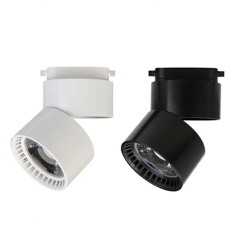 

Hot sale15W LED Track Light 15W COB LED Ceiling Down Light Warm White/Natural White/Cold White Led Rail Lamp White/Black shell