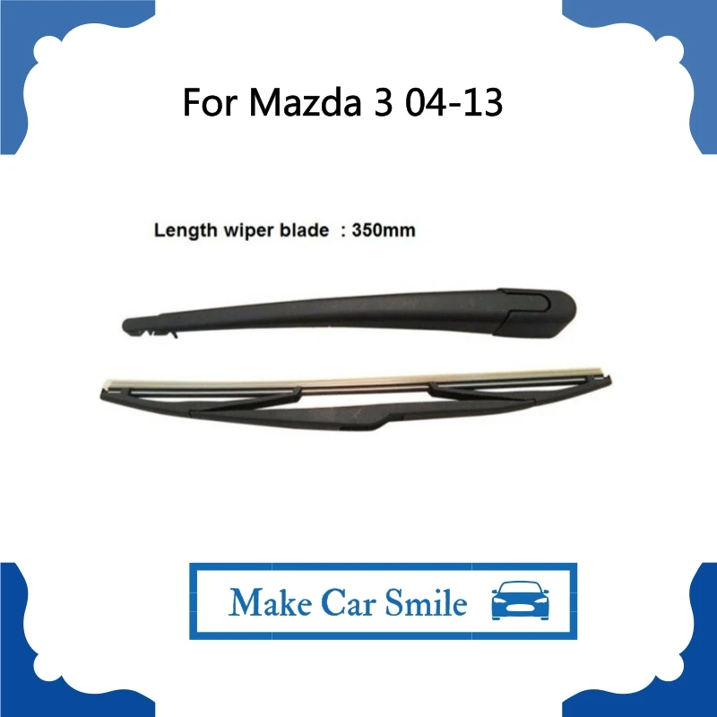Rear Windshield Window Wiper Arm & Blade For Mazda 3 Hatchback 2004