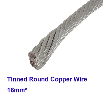 

2m/Lot High Quality Red Coppper Electric Cable 16 Square Tinned Copper Stranded Wire