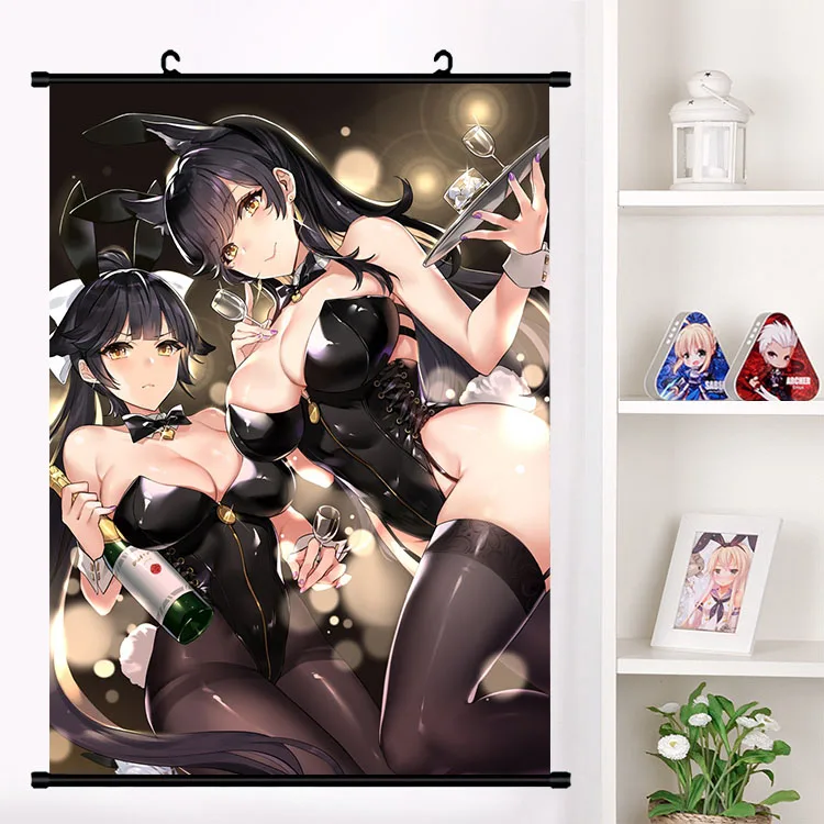 

Anime Game Azur Lane Akagi Kaga Unicorn Takao atago Cosplay Wall Scroll Mural Poster Wall Hang Poster Otaku Home Decor Collect