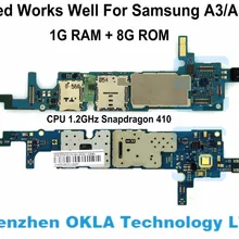 1 шт. для samsung Galaxy A3 A3000 Dual 4G LTE 1 ГБ ОЗУ 8 Гб ПЗУ Материнская плата замена использованная оригинальная
