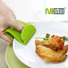 Силиконовый изоляционный зажим(4 шт./партия) Микроволновая печь Нескользящая Анти-Горячая Большая силикагель зажим