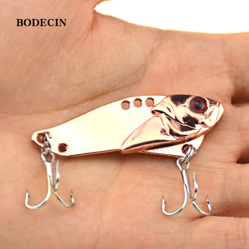 Fishing Lure Wobblers Metal VIB Sequins Baits 4pcs 5CM 10.8G Tackle Pesca Fish Lures Wobbler Vibration Hard Bait Crankbait Bass (6)