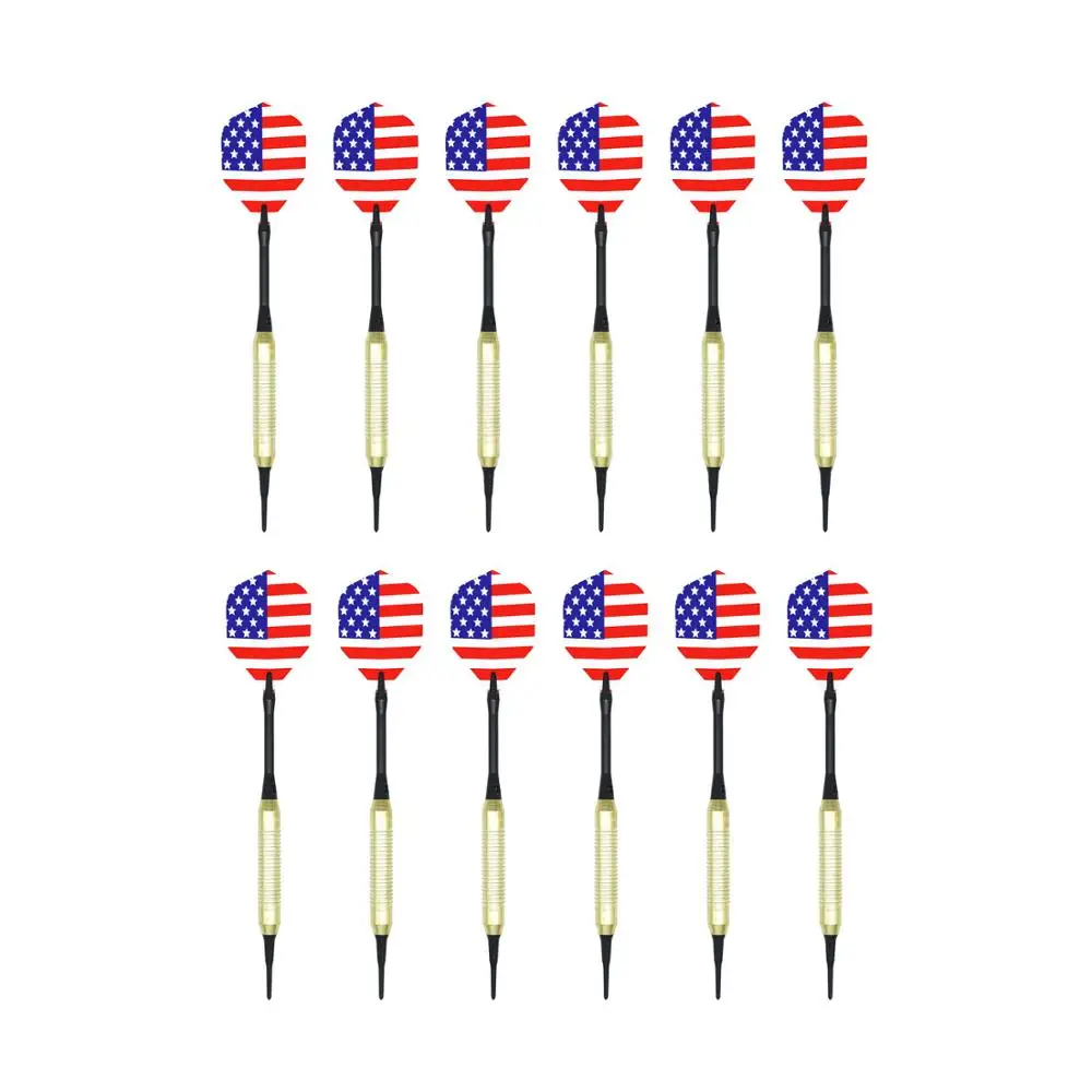 

Bcsports 12 Pcs Plastic Soft Tip dart For Electronic Dart /Direct Spot Sales