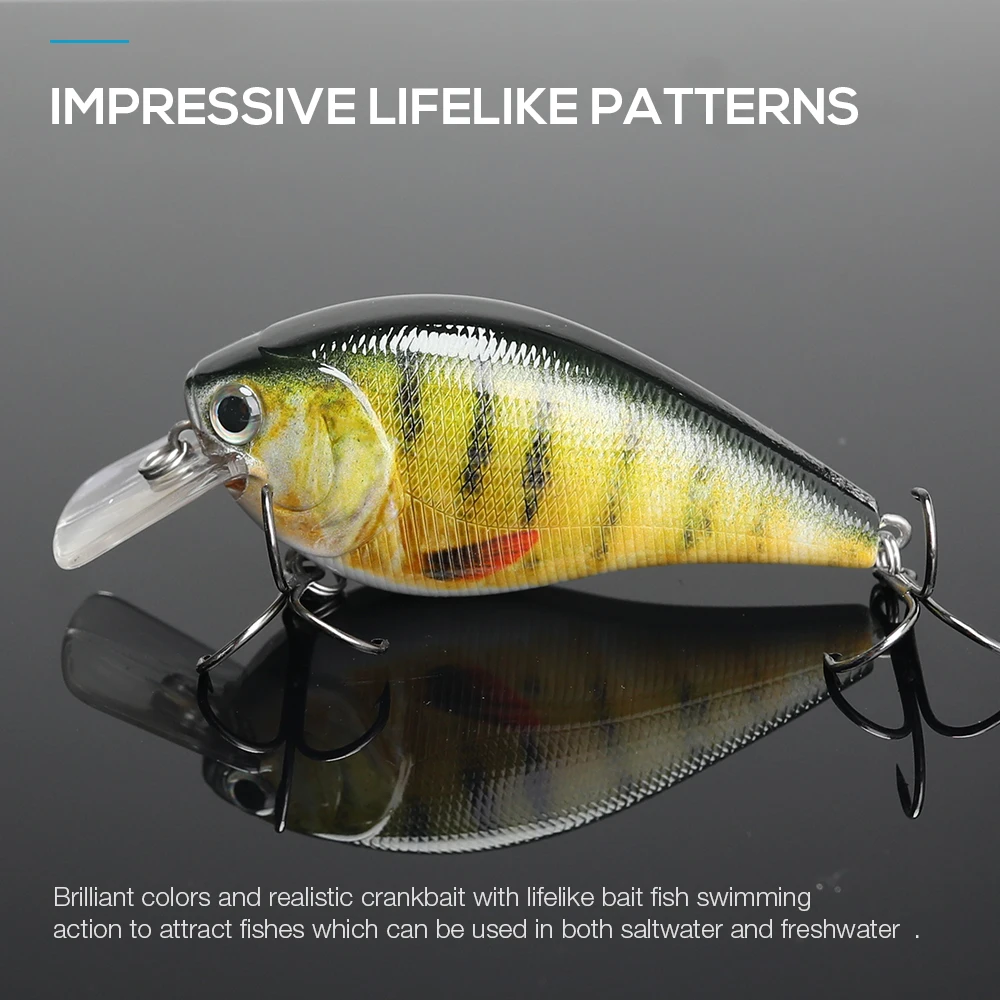 7 см 15 г Высокое качество Swimbait Crankbait жесткая приманка для рыбалки с 3D глазами