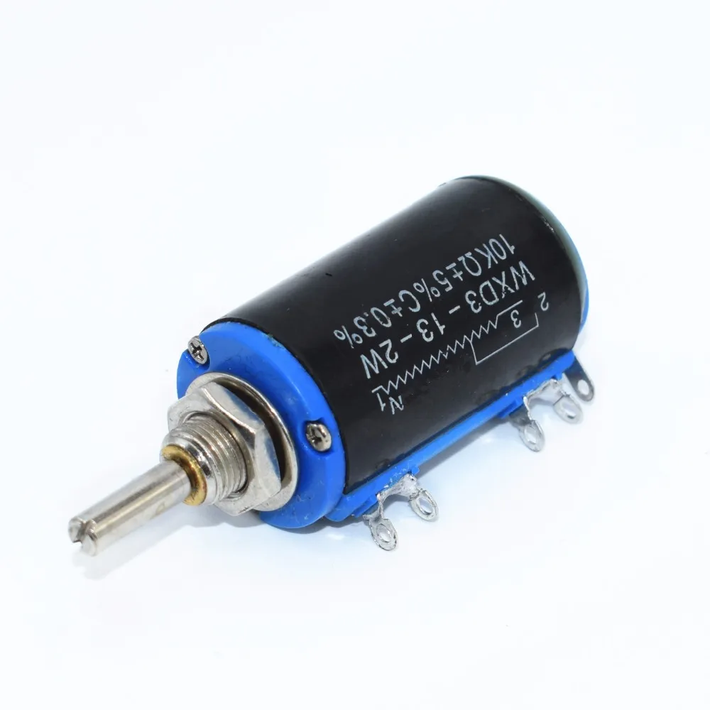

1pcs WXD3-13-2W 103 Shaft Dia 10K Ohm Rotary side Multiturn Potentiometer