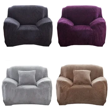 

Plush padded stretch sofa cover for sectional sofa