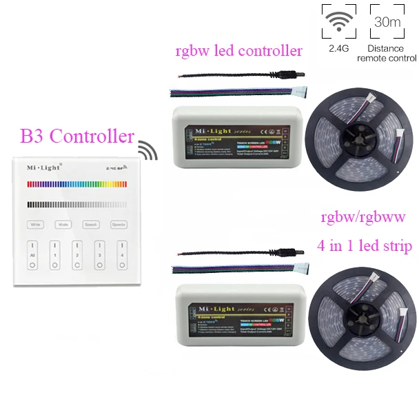 5 ~ 20 М 5050 rgbww RGBW (4 Цвета в 1Led) Светодиодная лента с usb питанием DC12V + Mi. Moving головной