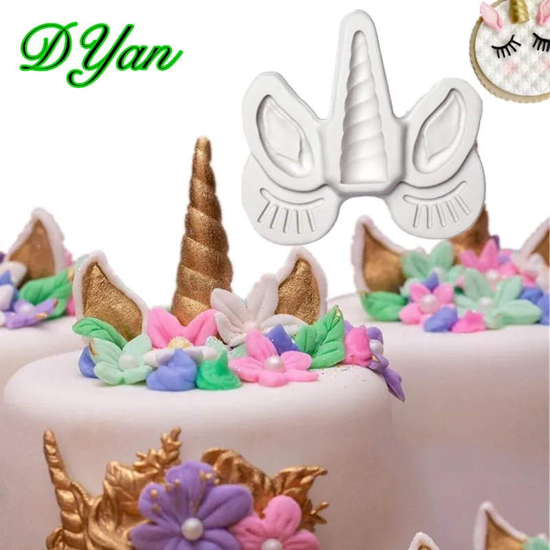 New Unicorn Fondant Cake Silicone Mould Chocolate DIY Baking Decorating Tool A1703 | Дом и сад