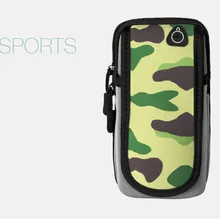 Камуфляжный спортивный чехол на руку крышка бег трусцой нарукавная сумка на липучке держатель мешка для телефонов