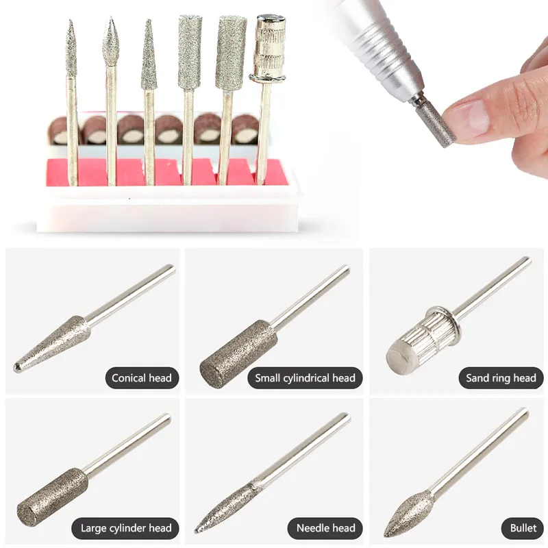 35000rpm Electric Nail Broca Profissional Máquina Anti-queimadura Punho Arquivo Máquina Manicure Kit de Unhas Ferramentas Aparelhos para Manicure 9 Cheap Brocas elétricas p manicure e acessórios