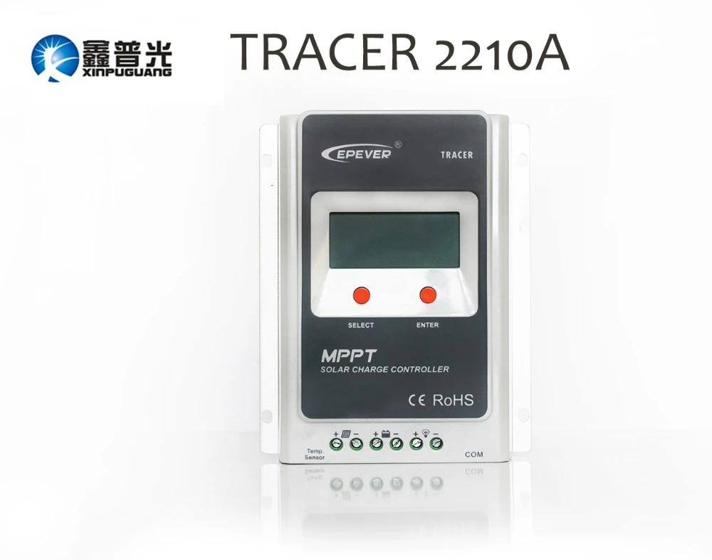 

Xinpuguang Tracer1210A MPPT 12v/24v/10A Panel System Solar Charge Controller LED Display EPEVER Regulators