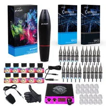 Professional Tattoo Kits Rotary Tattoo Pen Machine Guns Permanent Makeup Machine Color Inks Power Supply Cartridge Needles D3029 Professional Tattoo Kits Rotary Tattoo Pen Machine Guns Permanent Makeup Machine Color Inks Power Supply Cartridge Needles D3029