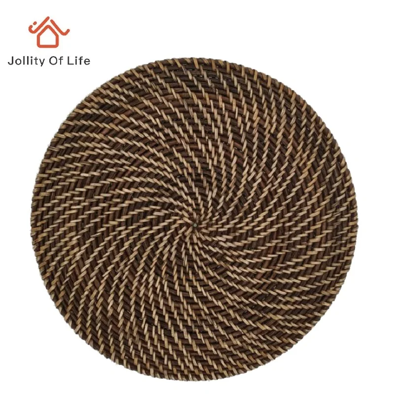 

37cm Rattan Placemat Drink Coasters
