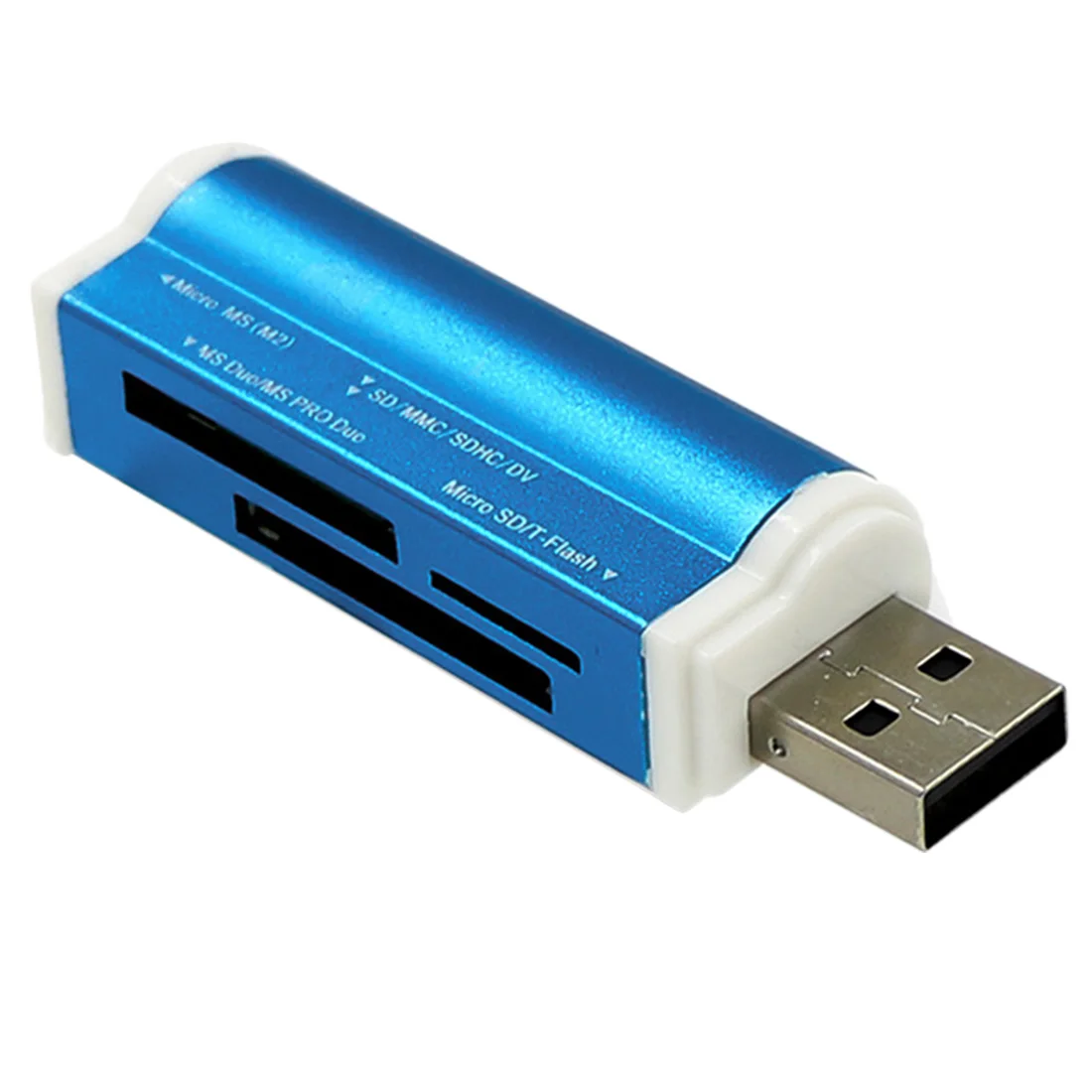 Разноцветный для картридер 2 микро-sd TF M2 MMC MS PRO DUO все в 1 Micro USB 2,0 Устройство чтения карт памяти адаптер кард-ридер