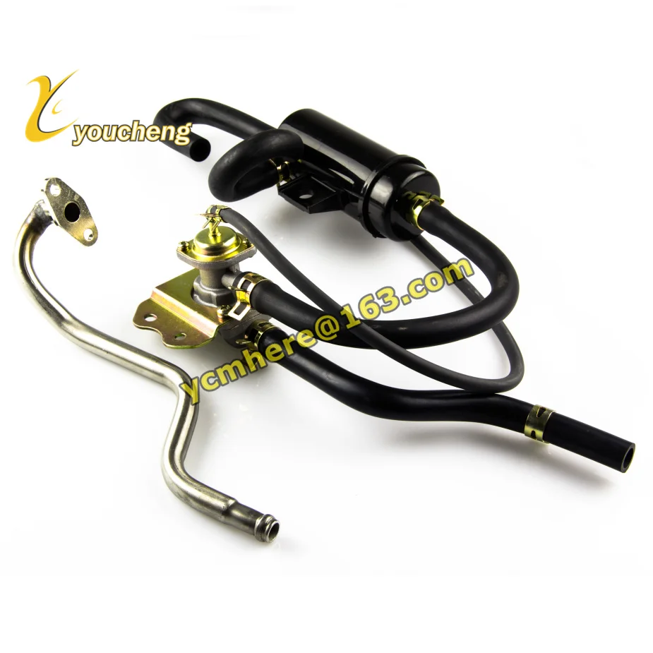 Hydraulics Assembly Pipe : Secondary air gas canister with compensating valve pipe Hydraulics Assembly Pipe : Secondary air gas canister with compensating valve pipe