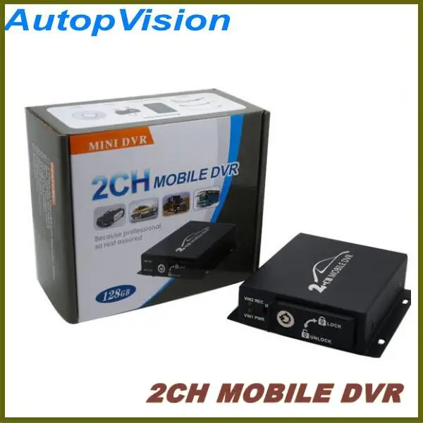 

HD 2CH CAR DVR with motion detection/alarm recording/manual recording