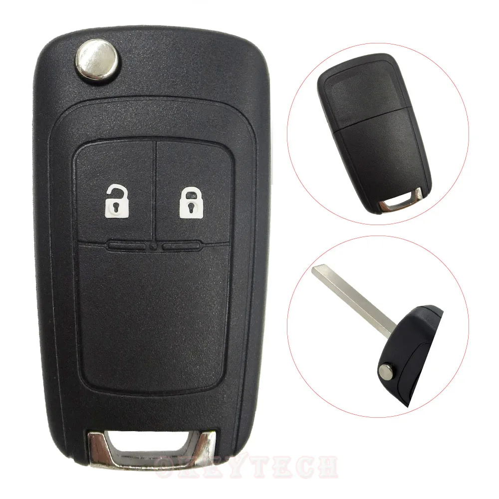 Складной флип-чехол для ключей для Chevrolet Cruze spark aveo captiva дистанционный Автомобильный ключ Switchblade брелок 3 кнопки HU100 лезвие