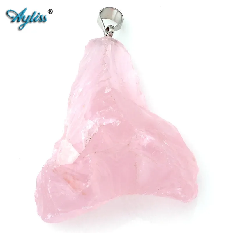 Ayliss 1 шт. новый листинг нестандартного камня Розовый кристаллический кварц