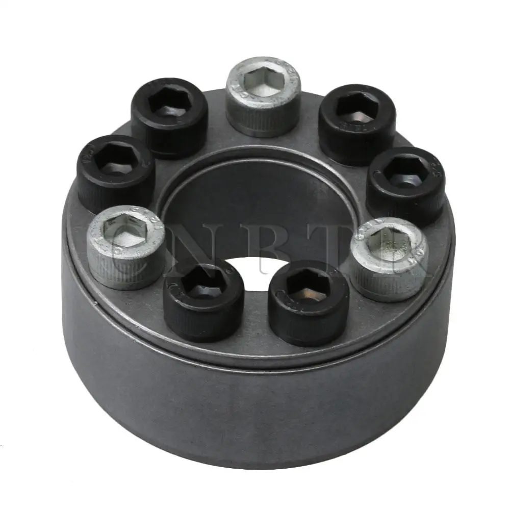 

CNBTR 45 Steel Z2 Type Keyless Rigid Shaft Coupling 5cm OD 2.4cm ID 424 Transfer Torque Heavy Loading Transfer