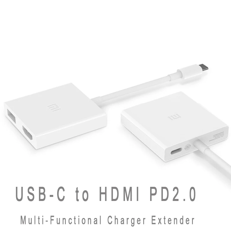 

Original Xiaomi USB-C to HDMI Multi-Functional Adapter for Mi Notebook Air 4K PD2.0 HD Video Converter Type-C Data Transfer Hub
