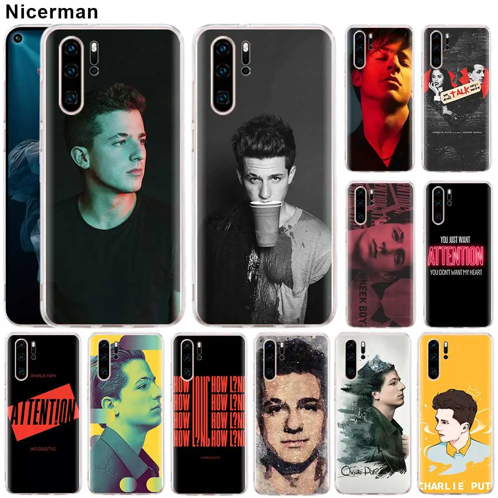 

Charlie Puth Singer TPU Soft case for Huawei P30 P20 Pro P30 P20 Lite P10 P9 Lite P Smart Plus Clear silicone cover