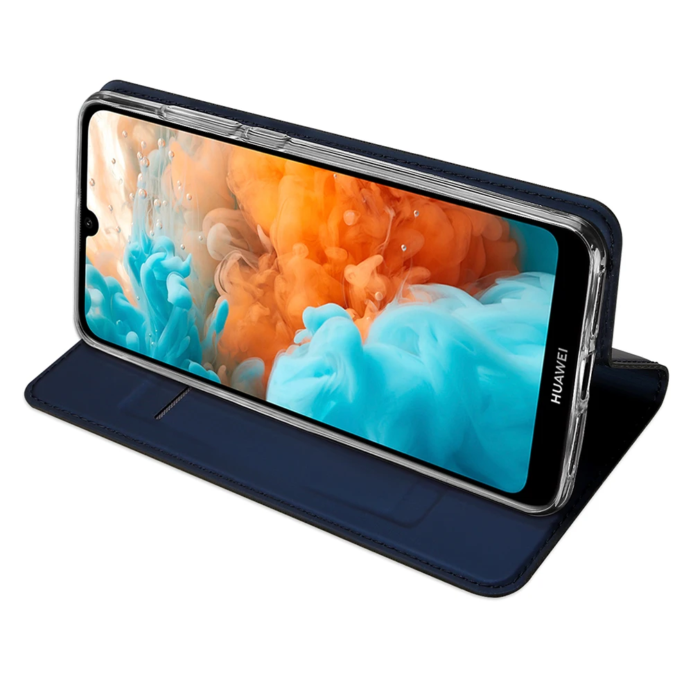 DUX DUCIS из искусственной кожи чехлы для huawei Y6 Y9 Y7 2019 Coque книга флип бумажник чехол Prime