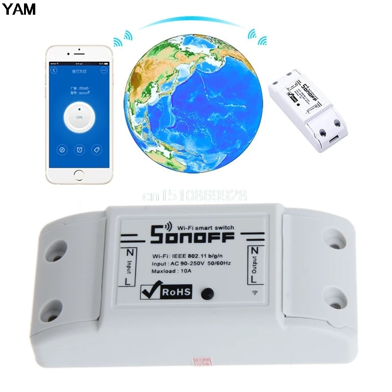 

WiFi Wireless Switch Relay Module Smart Home For Apple Android Smartphones