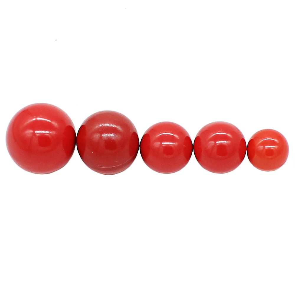 

5Pcs M4 M5 M6 M8 M10 Red Copper Core Diameter Bakelite Ball Lever Knob A009