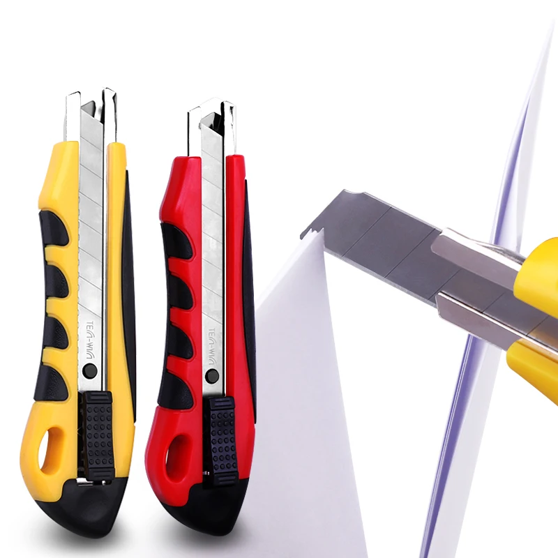 18 мм нож для резки бумаги большой автоматический замок безопасности художественный нож режущие инструменты офисные школьные