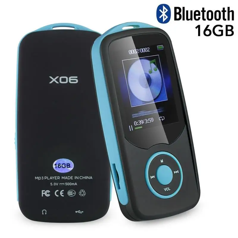 RUIZU X06 Sports MP3 Player Bluetooth 16GB Digital Sound ...