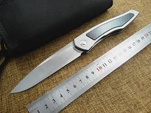 Поршень тактический складной нож D2 стеклоочистителя Titanium + углеродного волокна ручка охота кемпинг карманный нож подарка Флиппер ручной инструмент