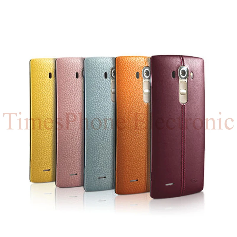 

For LG G4 Rare REAL GENUINE LEATHER ORIGINAL Battery Door Back Cover Housing Case Free Shipping