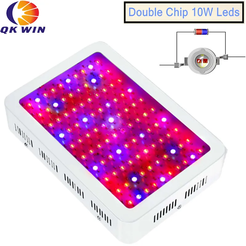 

Hydroponics 1000W LED plant Grow Light Full Spectrum 100x10W double chip LED Grow Lights For Indoor Plants Flowering And Growing