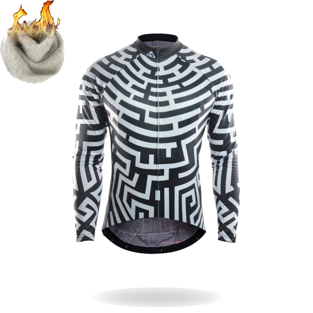 

Racmmer  Winter 2017 Long Pro Thermal Fleece Cycling Jersey Men Clothing Bicycle Maillot Equipacion Ciclismo Bike Clothes #ZR-03
