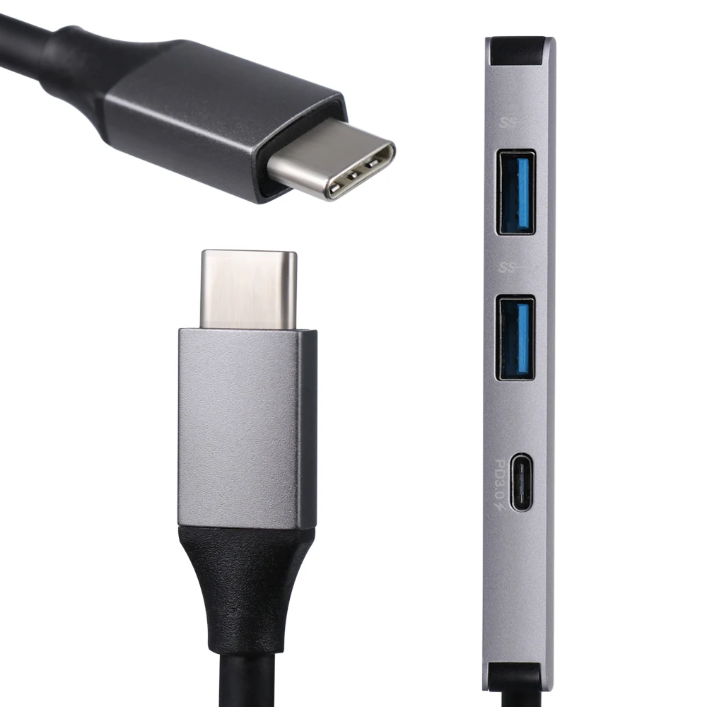 5 в 1 Тип C концентратор 4 K HDMI выход 2 USB 3,0 порт SD/TF кардридер USB-C конвертер многопортовый адаптер для MacBook Pro Chromeboo