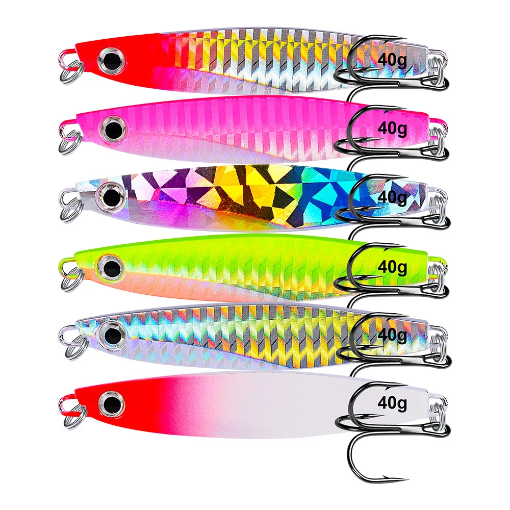 

1Pcs / iron plate lead fish metal 30g 40g super long distance fishing bait bionic fishing Japanese ice fishing