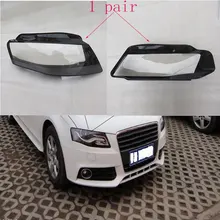 Anteriore fari fari maschera di vetro coperchio della lampada trasparente shell lampada maschere Per Audi A8 B8 2008-2012 Spedizione gratuita 2 PCS