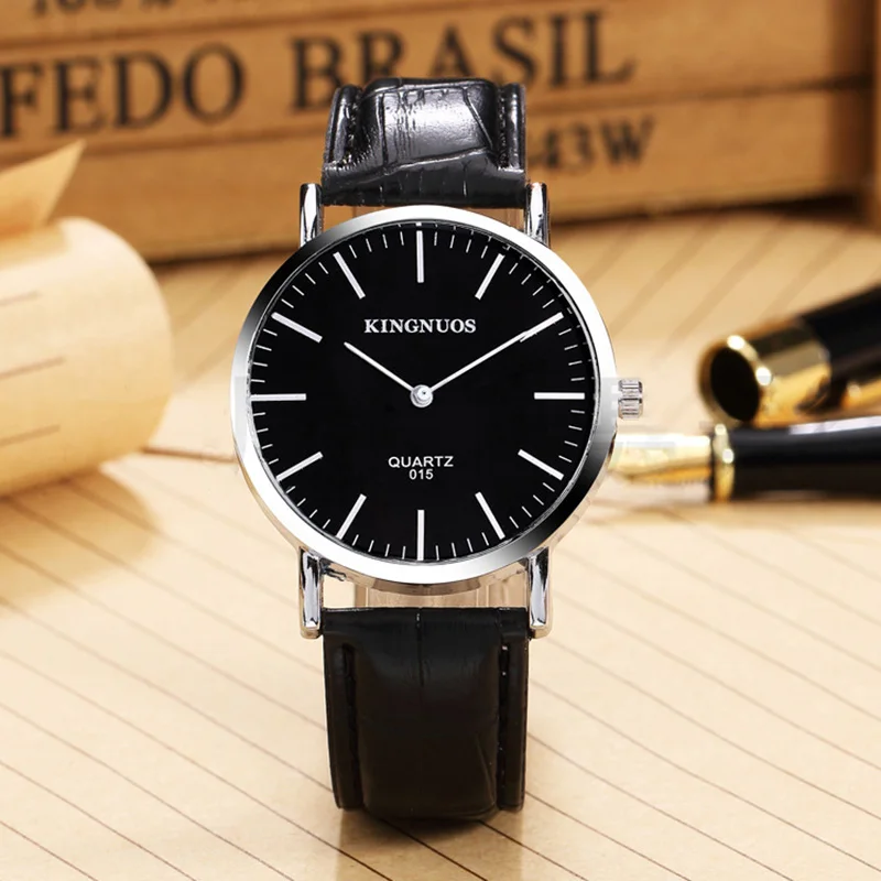 

Ultra-thin Quartz Watch Men 2018 Fashion Brand Casual Business Man Wristwatches Simple Style Leather Clock Male relogios saati